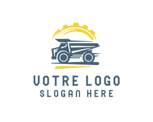 Construction Machinery Truck Logo