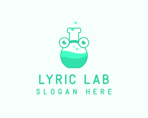 Medical Chemist Flask logo design