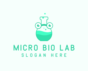 Medical Chemist Flask logo design