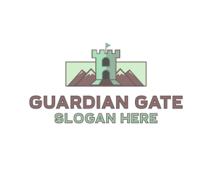 Gate - Mountain Castle Tower logo design