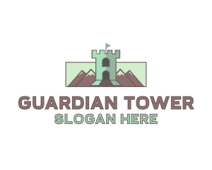 Mountain Castle Tower logo design