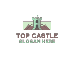 Mountain Castle Tower logo design