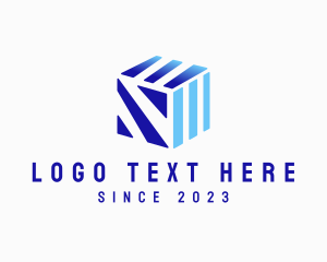 Network - Digital Technology Cube logo design