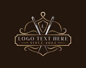 Needlework - Elegant Sewing Needle logo design