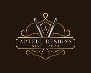 Elegant Sewing Needle logo design