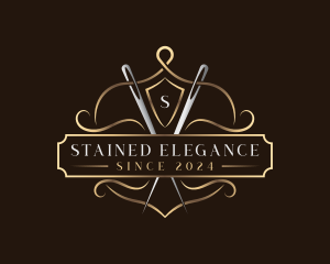 Elegant Sewing Needle logo design