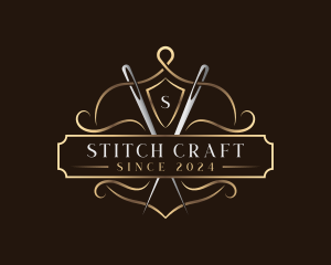 Needlework - Elegant Sewing Needle logo design