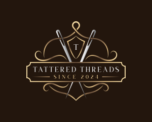 Elegant Sewing Needle logo design