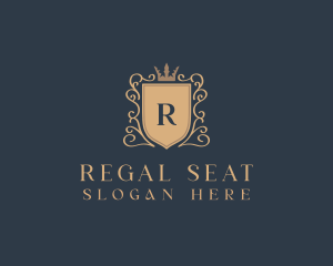 Regal Crown Shield logo design