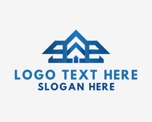 Service - Modern House Roof logo design