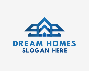 Villa - Modern House Roof logo design