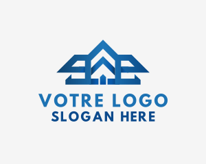 Modern House Roof logo design