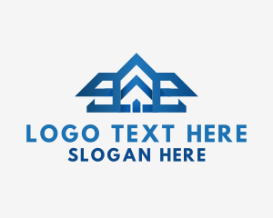 House - Modern House Roof logo design