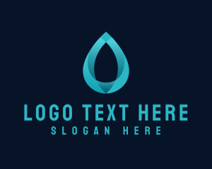 Cleaning - Marine Water Droplet logo design