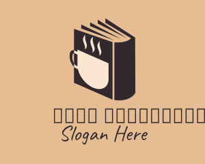 Cappuccino - Hot Coffee Book logo design