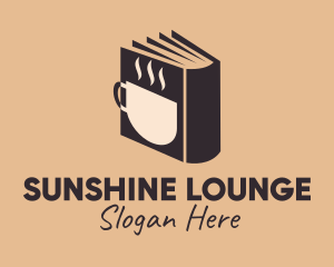 Hot Coffee Book  logo design