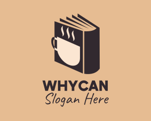 Bookstore - Hot Coffee Book logo design