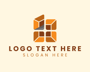 Remodeling - Square Tile Flooring logo design