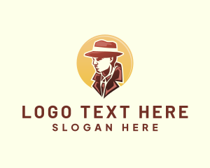 Gentleman Suit Investigator logo design