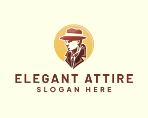 Gentleman Suit Investigator logo design