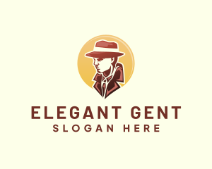 Gentleman Suit Investigator logo design