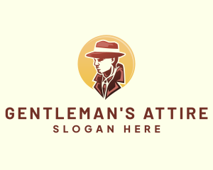 Gentleman Suit Investigator logo design