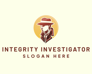 Gentleman Suit Investigator logo design