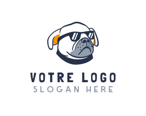 Cool French Bulldog Vet Logo