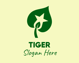 Seedling Leaf Star  Logo