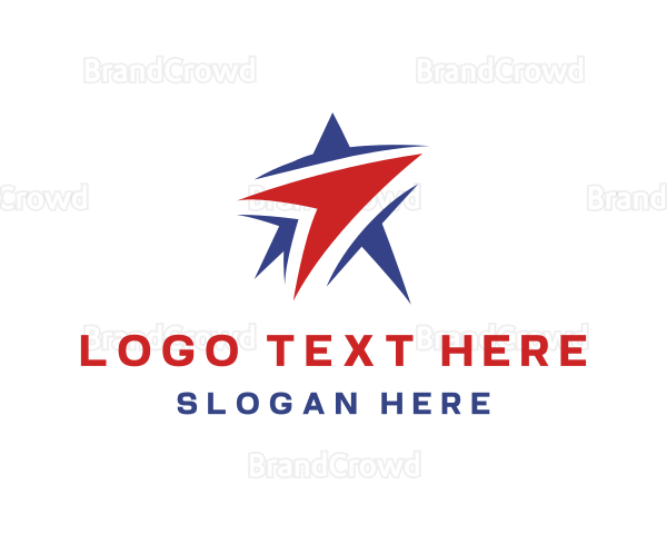 Abstract Star Logistics Logo