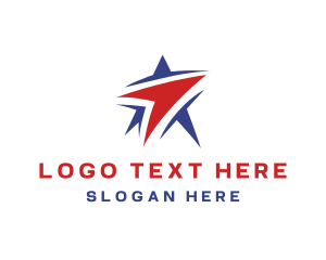 Shipment - Abstract Star Logistics logo design