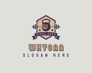 Weightlifting - Gym Kettlebell Weightlifting logo design