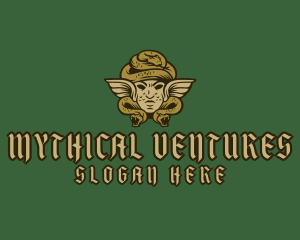 Myth - Medusa Greek Mythology logo design
