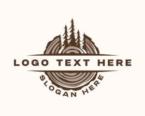 Logger - Woodwork Sawmill Forest logo design