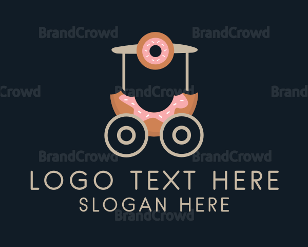 Donut Food Cart Logo