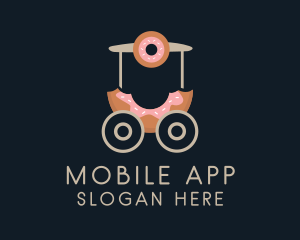 Donut Food Cart  Logo