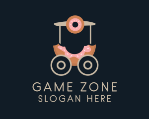 Street Food - Donut Food Cart logo design
