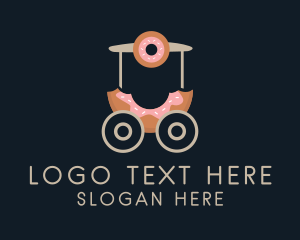 Fast Food - Donut Food Cart logo design