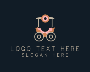 Dessert - Donut Food Cart logo design