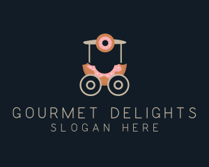 Donut Food Cart  logo design