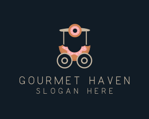 Donut Food Cart  logo design