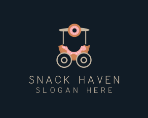 Donut Food Cart  logo design