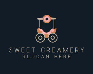 Donut Food Cart  logo design