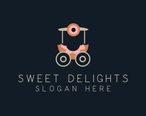 Donut Food Cart  logo design