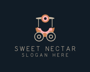 Donut Food Cart  logo design