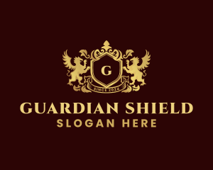 Shield - Shield Griffin Crest logo design