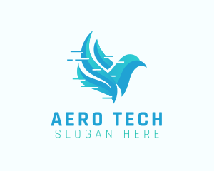 Tech Digital Bird logo design