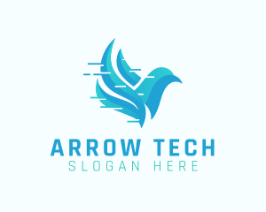 Tech Digital Bird logo design