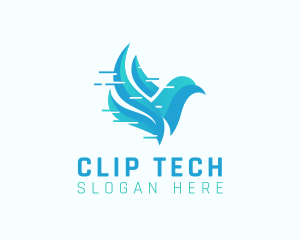 Tech Digital Bird logo design