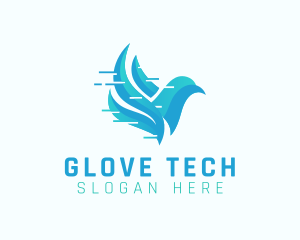 Tech Digital Bird logo design